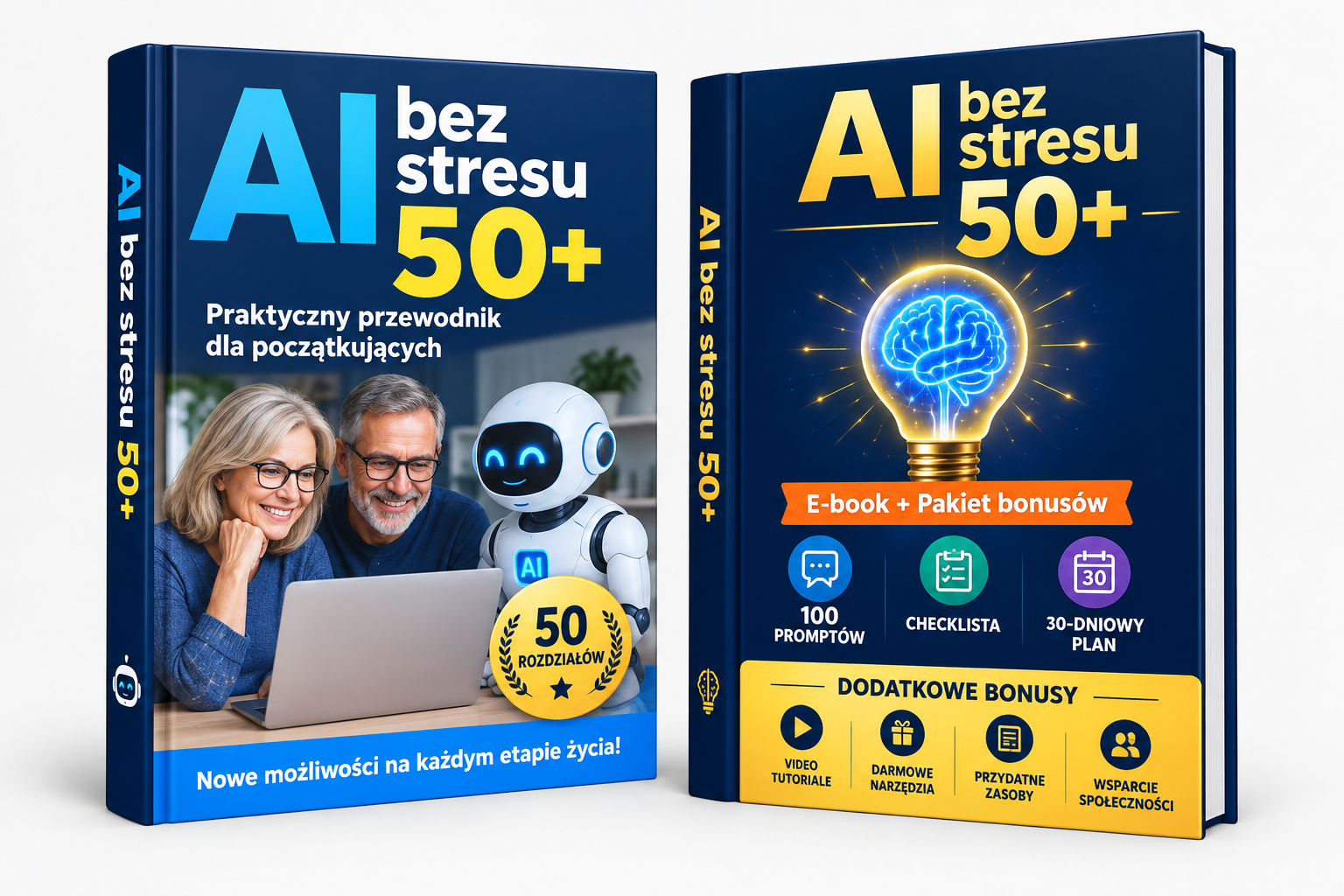 Okładka e-booka Sztuczna inteligencja bez stresu 50+